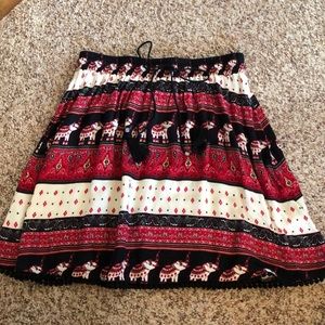 H&M Coachella Collection Elephant Skater Skirt